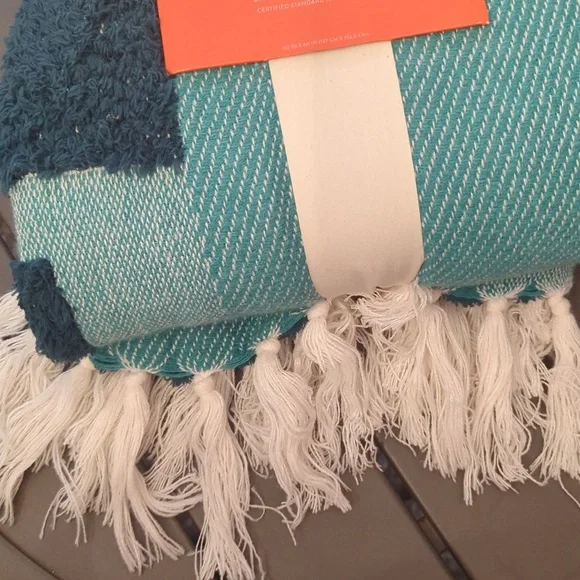 Opalhouse geometric patterned chunky woven throw blanket - Picture 5 of 5